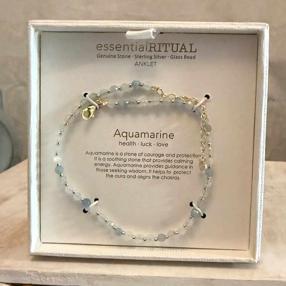 ⚡️Essential Ritual Aquamarine Anklet